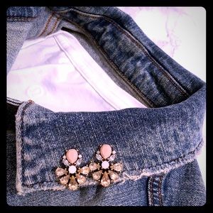 Pink and diamond statement earrings